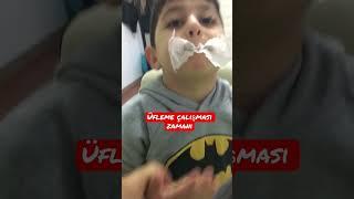 Üfleme ve Dil konuşma çalışması