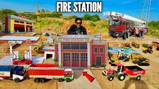 I Buid Emergency Fire Station For RC Traxxas Aag Bujao Trucks - Chatpat toy TV