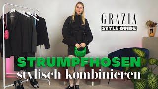 Strumpfhosen mit Blumenprint: So vielseitig können sie kombiniert werden | GRAZIA Style Guide