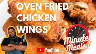 How to make Oven Fried Chicken Wings ⏰ One Minute Recipe