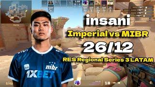 CS2 POV MIBR insani (26/12) vs Imperial (Anubis) RES Regional Series 3 LATAM Grand final