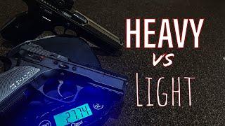 Heavy vs Light, which is better for Competition in USPSA or IDPA?