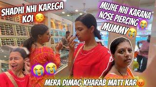 Nose piercing nhi karane par Mummy Gussa hogaye| Shadhi nhi karega koi| Aarti vlogs |