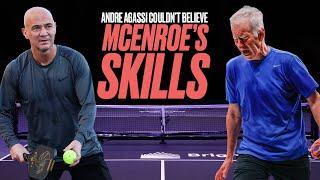 John McEnroe STUNS Andre Agassi With His Pickleball Skills