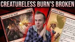 CREATURELESS BURN IS BROKEN || BLB Standard || MTG Arena