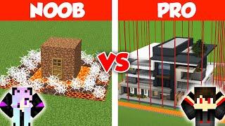 Minecraft NOOB vs PRO: SAFEST SECURITY HOUSE BUILD CHALLENGE