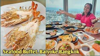 Baiyoke Sky hotel dinner. Bangkok, Thailand