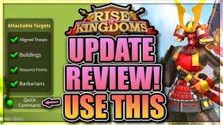 Huge mobile control improvements! [Quick Commands Update] Rise of Kingdoms