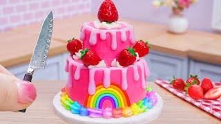 Beautiful Strawberry Chocolate Cake Recipe  Top 100 Miniature Princess Cake Compilation 