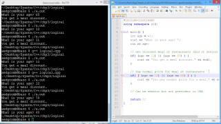 Programming example - Logical operators