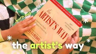 burnout diaries   job hunting + starting the artists way  (week 0) 