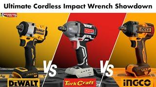 Ultimate Cordless Impact Wrench Showdown - DeWalt vs Ingco vs Tork Craft