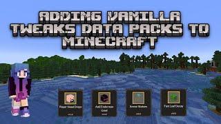 How to add Vanilla Tweaks Datapacks to minecraft