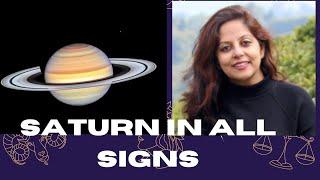 Saturn in different signs and the karma