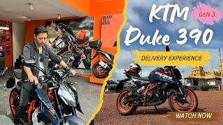 KTM Duke 390 Gen 3 Delivery Vlog | 2024 model | Same Day Delivery | KTM Whitefield |