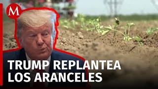 Trump considera exentar productos agrícolas de aranceles a México y Canadá