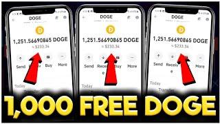 Automatic 1,000 Free DOGECOIN ️ 100% Free DOGE Mining Site without investment
