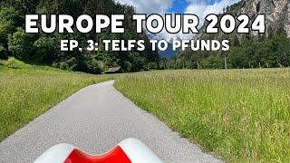 Velomobile Tour Europe 2024: Day 4 Tefls to Pfunds (Inn Radweg)