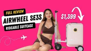 FULL REVIEW: Airwheel SE3S Electric Riding Luggage Suitcase scooter