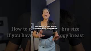 how to find your bra size correctly if you have heavy & saggy breast #shorts #brasize #braguide #bra