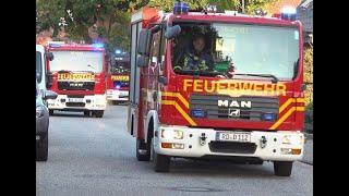 Nübbel Großfeuer in Schule, Alarmierung (Sirene) Großaufgebot an Einsatzkräfte 4 Feuerwehren.