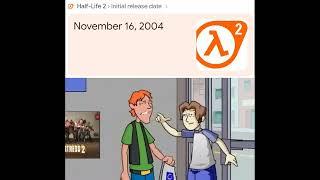 Mark this day in the history books for today Half Life 2 hits the shelves 11/16/04