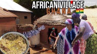 African Village LIFE || Cooking and Eating with the Women in the Village | cost of living \ GHANA