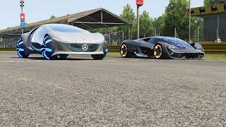 Mercedes-Benz Vision AVTR vs Lamborghini Terzo Millennio at Monza Full Course