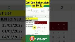 How to add Date Picker in Excel