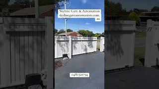 Vertical Slat Style Electric Gate and Fencing #automaticgate #securitygates  #autogatesystem