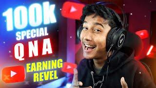 100K SPECIAL QNA | YOUTUBE INCOME REVEALED | Narin The Gamer