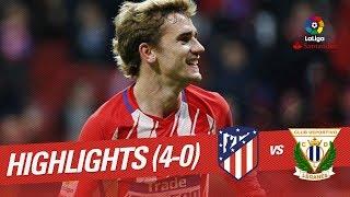 Highlights Atlético de Madrid vs CD Leganés (4-0)