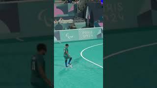 penalty kick's taken in blind football at the Paralympics #parafootball #paralympics