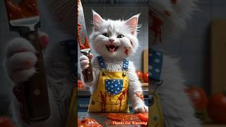 "Police Caught the Wrong Cat?!  | Funny Kitten & Ketchup Story!" #ai #cat