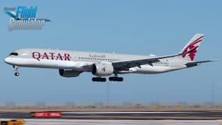 MSFS | BEAUTIFUL A350-1000 Landing in Doha