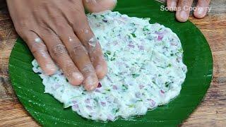 Easy Breakfast Recipe | How To Make Tasty Rice Flour Rotti