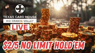 LIVE TEXAS POKER! No-Limit Hold'em Cash Game From TCH RGV