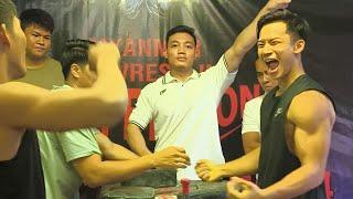 First time armwrestling compaction 2024#myanmar #winner