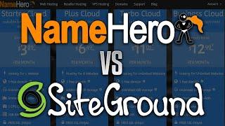 NameHero vs. SiteGround - Who Offers The Best WordPress Web Hosting Package?