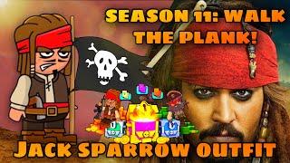 *New* Premium Jack Sparrow outfit in Minimilitia (season 11 battle pass Mini militia) unboxing