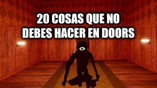 20 COSAS QUE NO DEBES HACER EN DOORS ️ ROBLOX | COMO JUGAR EN EQUIPO