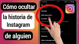 Cómo ocultar la historia de Instagram de alguien | Ocultar la historia de Insta de alguien