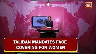 WATCH: Women TV Presenters Cover Face In Afghanistan As Taliban Mandates Hijab For Women