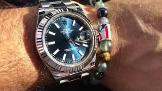 Rolex  Date Just II Blue Dial 116334