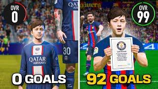 I Broke Messi's 91 Goal Record with HIS SON