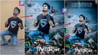 PicsArt & Lightroom Photo Editing Tutorial X MAN Poster 2018 | PicsArt & Lightroom Tutorial