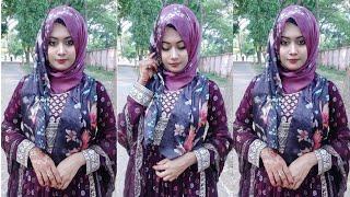 Summer hijab tutorial (2024)||simple hijab tutorial with gown/naira dress