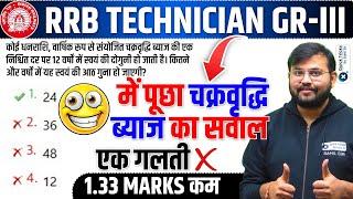 Railway Exams 2025| Compound Interest Questions asked in RRB Technician Grade 3 |Maths by Sahil sir