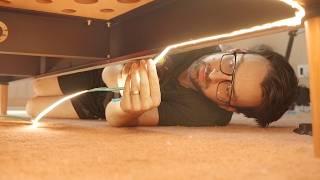 How To Install LED Lights Under Bed Frame - Building The Ultimate Bed Room Part 2