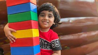 Marwah & Abdul Rahman Enjoying and playing with Lego. ️